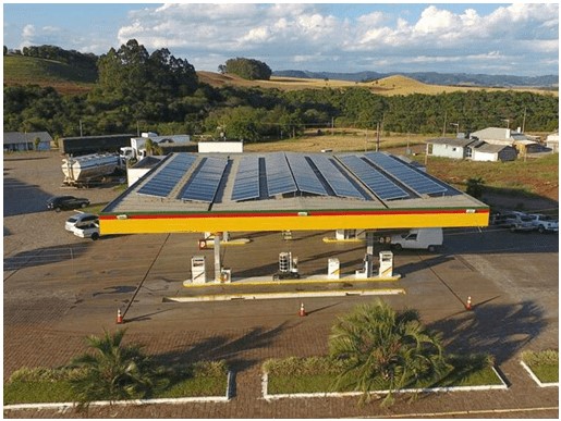 Figura 8 – Sistema fotovoltaico em posto de combustível
